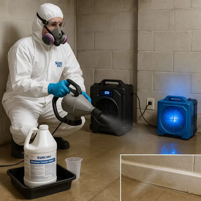 Sanitization and Odor Removal process in Pinewood Estates, TX