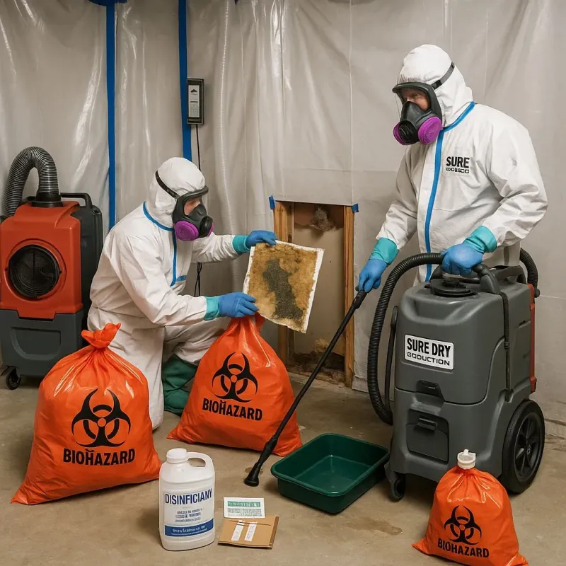 Contaminated Water Handling Protocols process in Pinewood Estates, TX